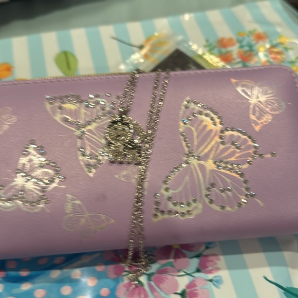 Purple Butterfly Women's Wallet - Picture 4 of 4